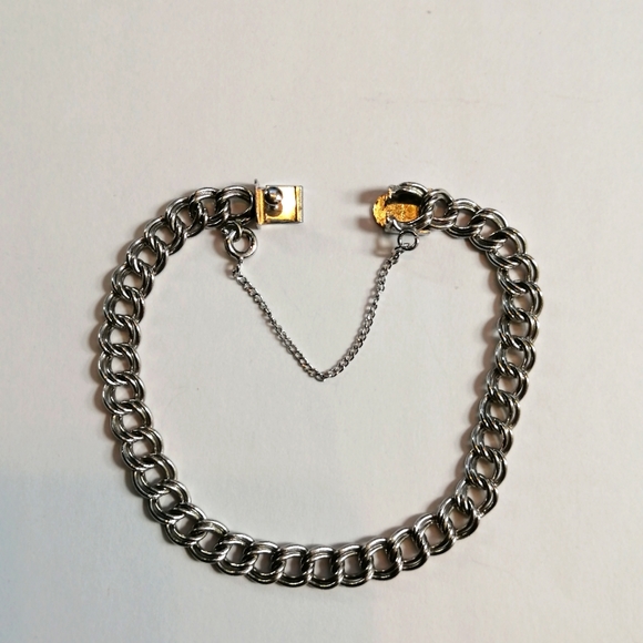 Vintage 925 Silver Chain Link Bracelet - Picture 3 of 6